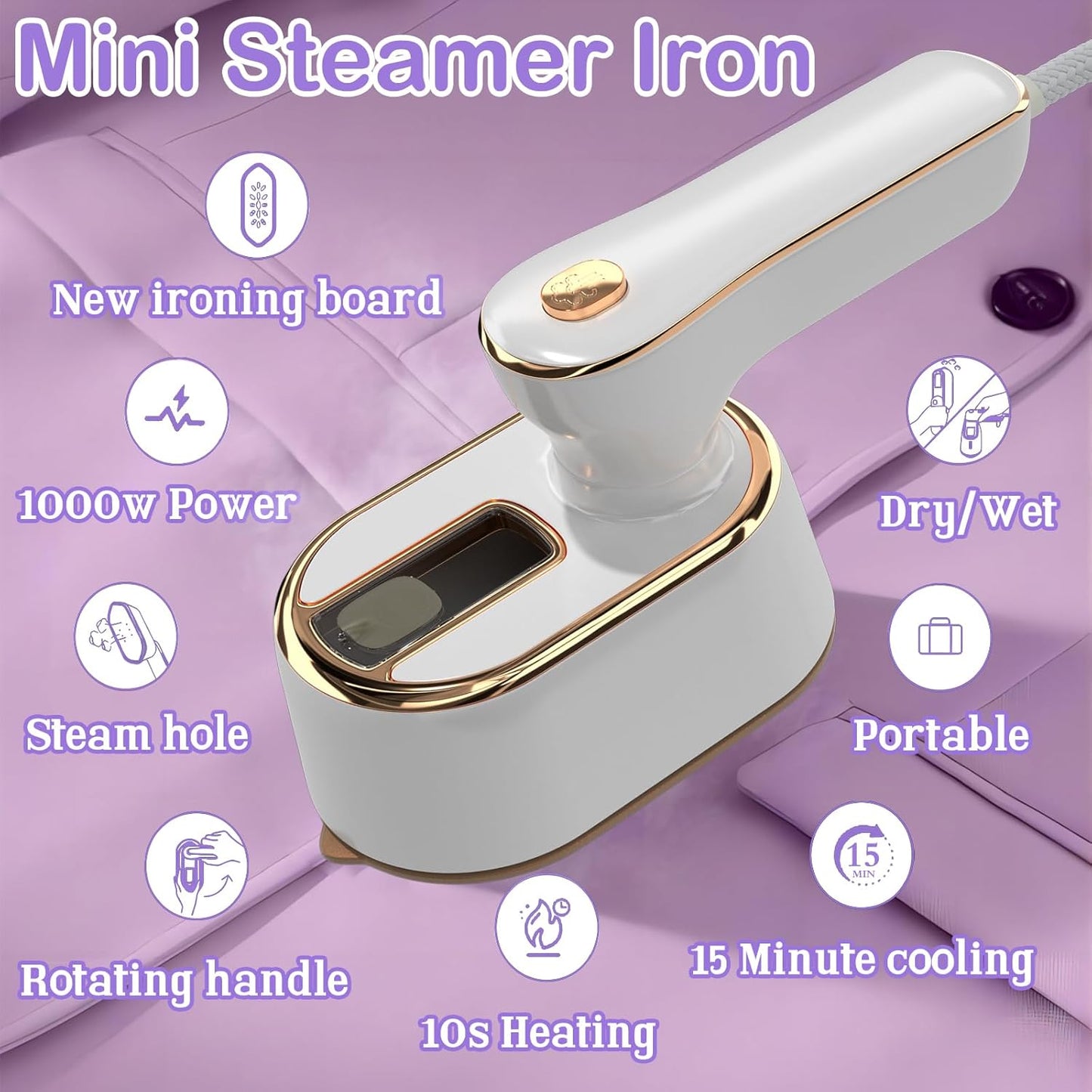 Mini Electric Steamer Iron