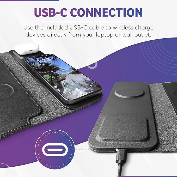 4 in 1 Wiresless Charging Laptop Sleeve