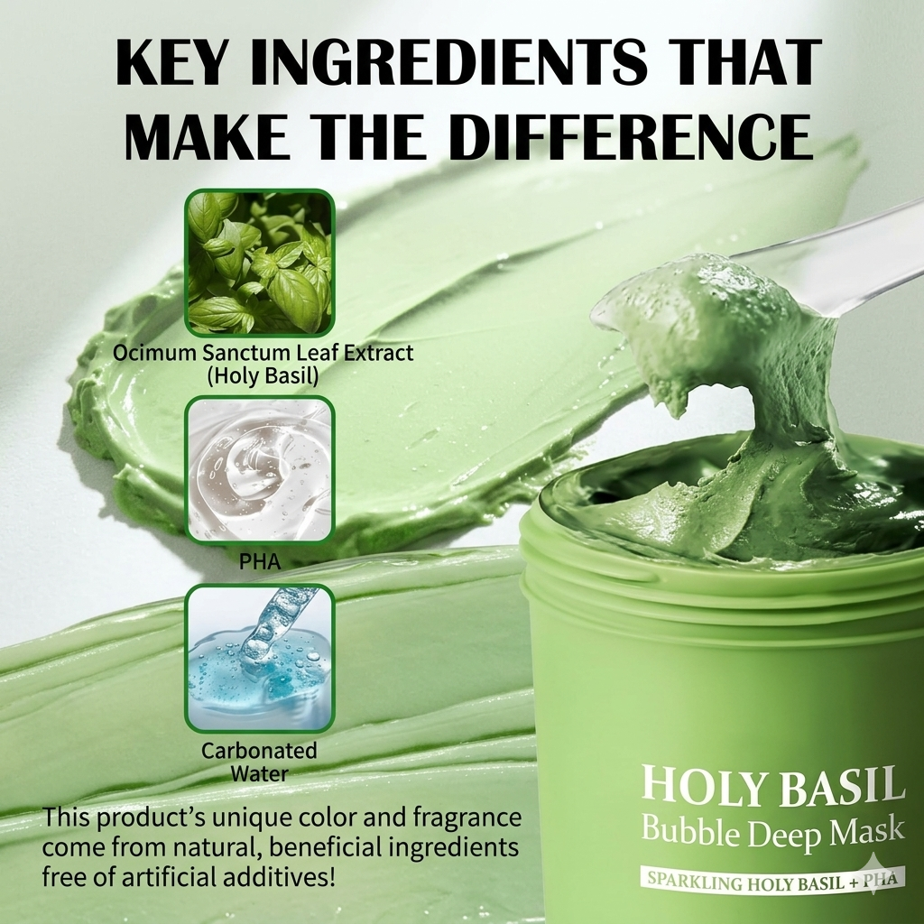 Holy Basil Bubble Deep Mask