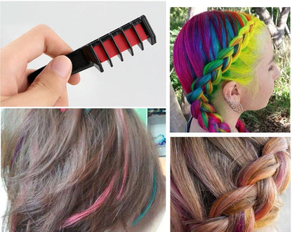Colorful Hair Dye Comb (10 Pcs)